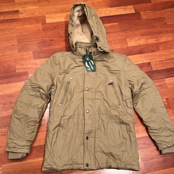 NWT WenVen Men's Winter Military Thicken Parka Jacket - Picture 2 of 9